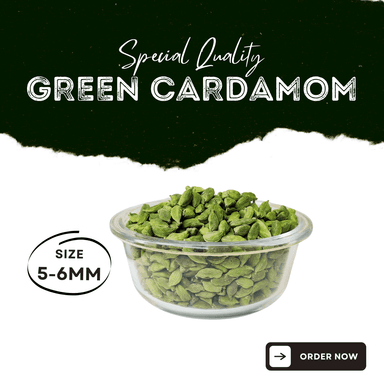 5-6mm or PAN Green Cardamom
